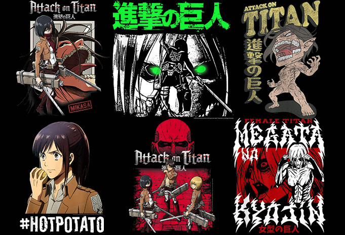 58 attack on titans file otaku kawaii bundle anime design t shirt design anime,bundle,cool,quote,dragon,ball,funny,funny,quote,hai,inuya