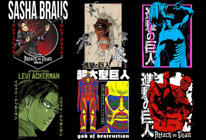 58 attack on titans file otaku kawaii bundle anime design t shirt design anime,bundle,cool,quote,dragon,ball,funny,funny,quote,hai,inuya