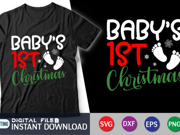 Baby’s first christmas t-shirt for sale
