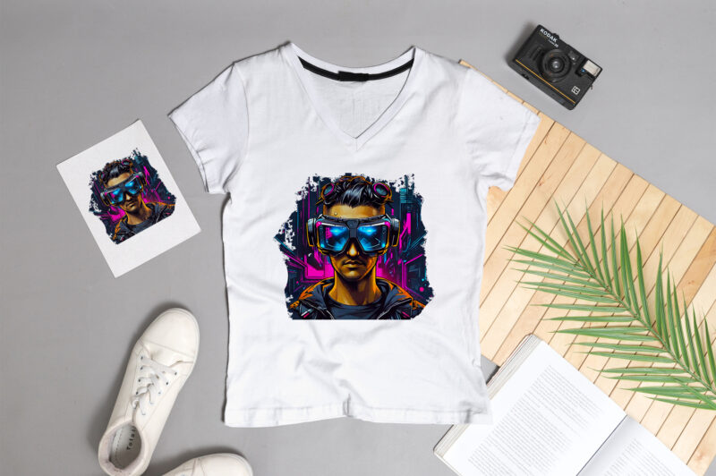 Boy with VR headset glasses T-Shirt