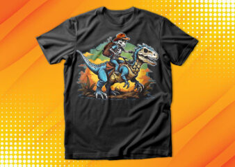 Skeleton Drive Dinosaurs T-Shirt