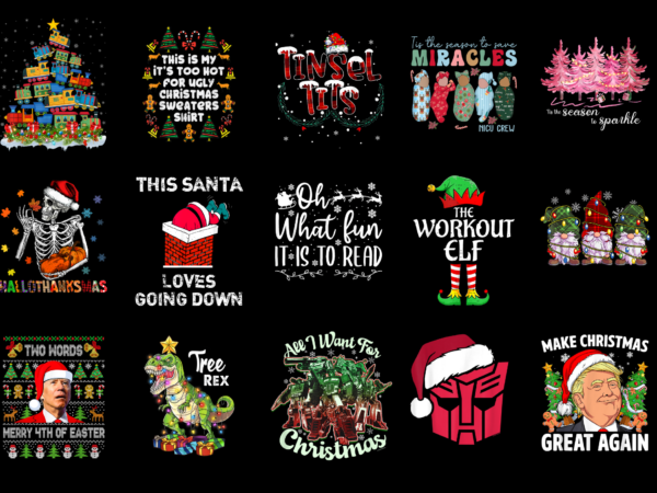 15 christmas shirt designs bundle for commercial use part 47, christmas t-shirt, christmas png file, christmas digital file, christmas gift,