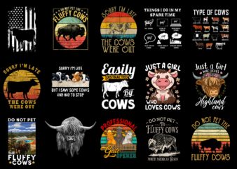 15 Cows Shirt Designs Bundle For Commercial Use Part 7, Cows T-shirt, Cows png file, Cows digital file, Cows gift, Cows download, Cows desig