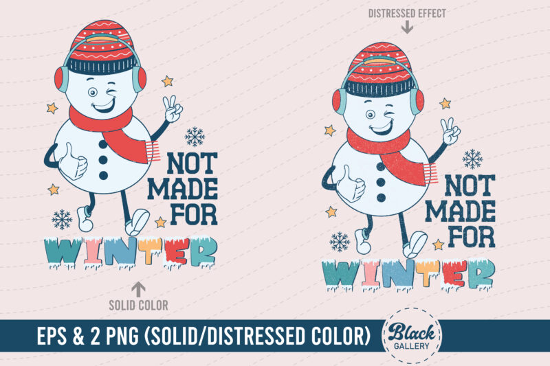 Retro Winter Snowman Sublimation Bundle