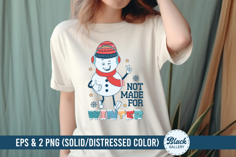 Winter Snowman Sublimation PNG & EPS