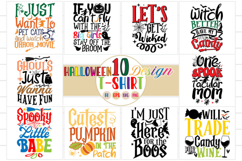 illustration graphic for halloween typography greeting card, halloween candy funny halloween t shirt graphic tee gift design