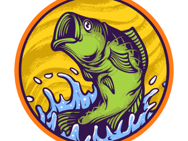 Angler t shirt vector