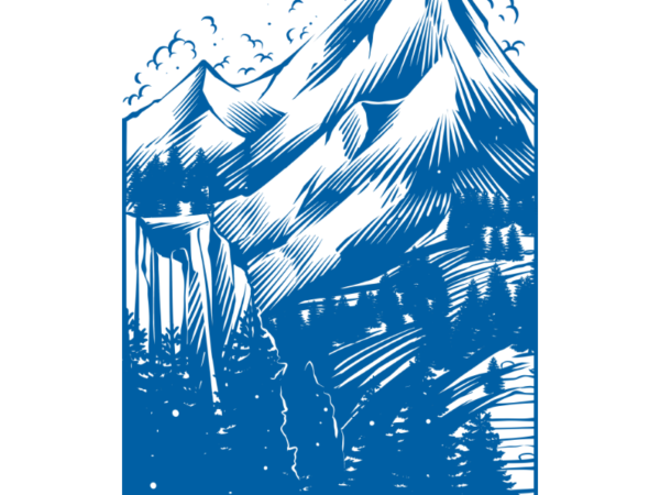 The mountain t shirt designs for sale