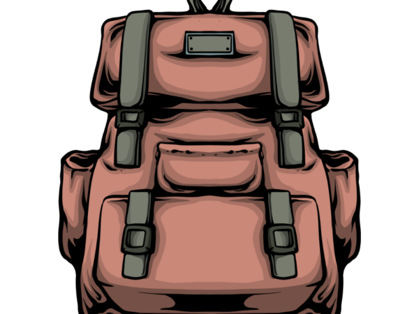 Backpack t shirt template