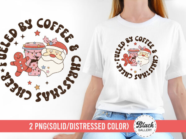 Christmas coffee t-shirt design