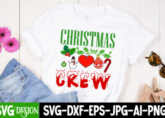Christmas Crew T-Shirt Design , Christmas Crew SVG Cut File , Christmas Coffee Drink Png, Christmas Sublimation Designs, Christmas png, Co