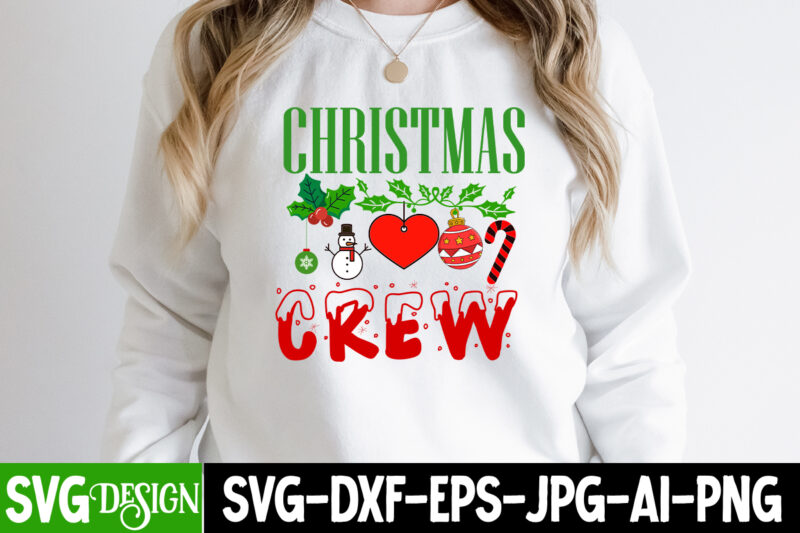 Christmas Crew T-Shirt Design , Christmas Crew SVG Cut File , Christmas Coffee Drink Png, Christmas Sublimation Designs, Christmas png, Co