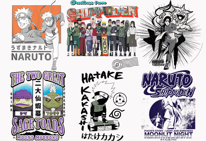 99 Best Selling Naruto T-shirt design Anime bundle part 2 For Sale