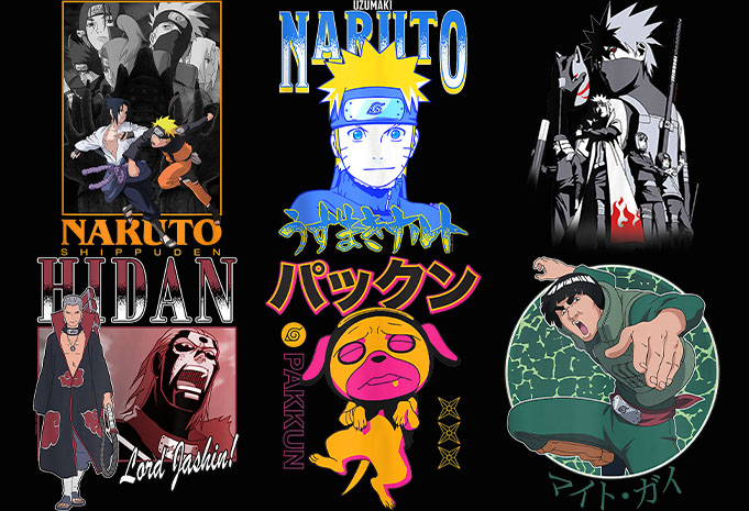 99 Best Selling Naruto T-shirt design Anime bundle part 2 For Sale