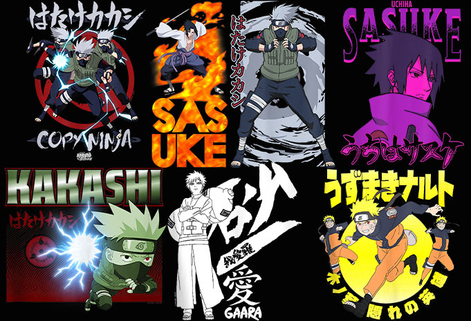 99 Best Selling Naruto T-shirt design Anime bundle part 2 For Sale