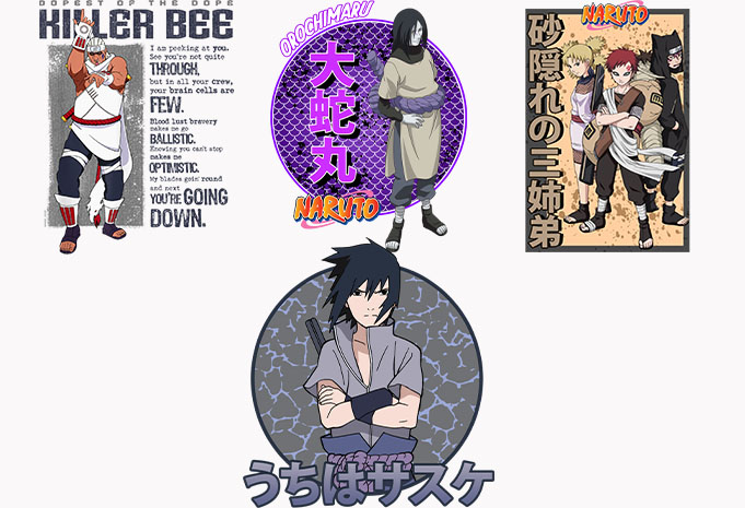 99 Best Selling Naruto T-shirt design Anime bundle part 2 For Sale