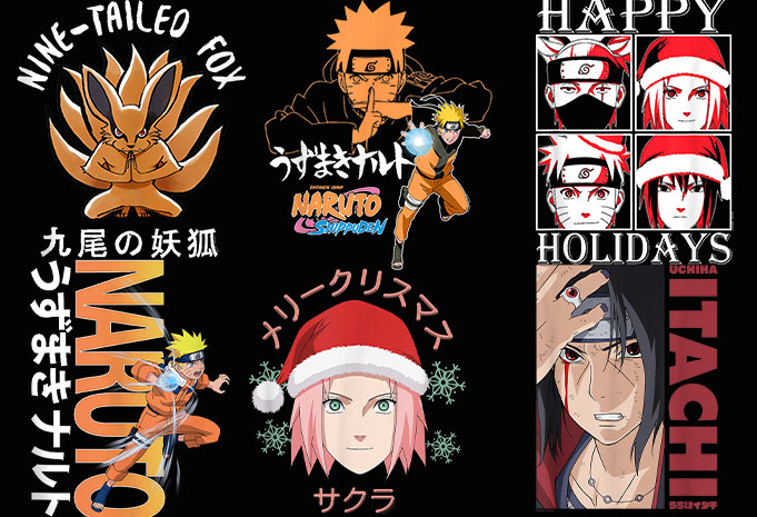 99 Best Selling Naruto T-shirt design Anime bundle part 2 For Sale