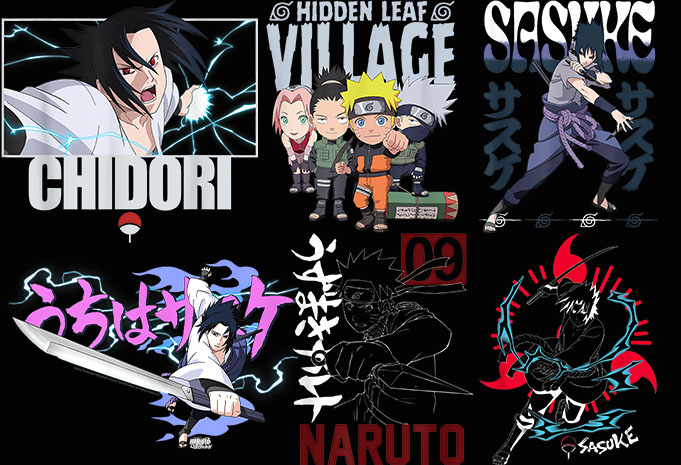 Best selling 269 design anime bundles mix tshirt designs Editable