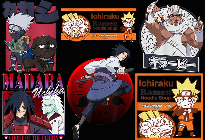 99 Best Selling Naruto T-shirt design Anime bundle part 2 For Sale