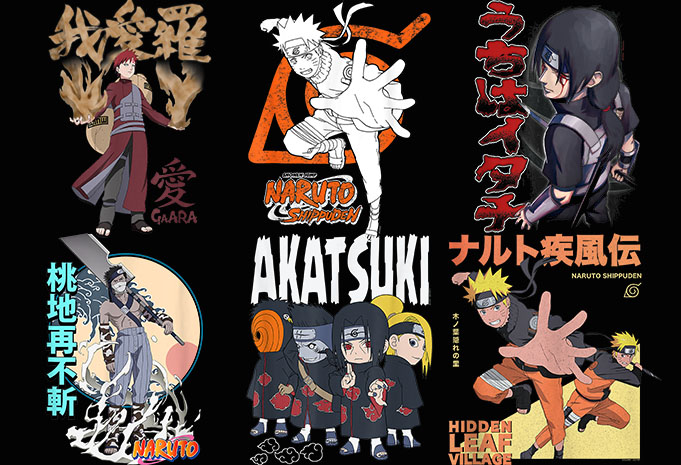 99 Best Selling Naruto T-shirt design Anime bundle part 2 For Sale