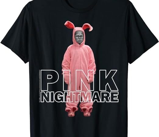 A christmas story ralphie pink nightmare portrait t-shirt