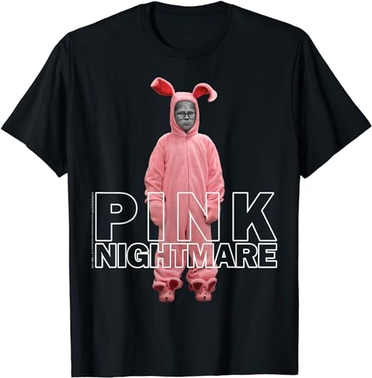 A Christmas Story Ralphie Pink Nightmare Portrait T-Shirt