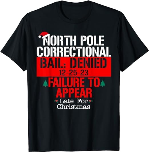 15 North Pole Correctional Shirt Designs Bundle For Commercial Use Part 1, North Pole Correctional T-shirt, North Pole Correctional png file