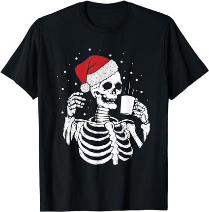 15 Skeleton Christmas Shirt Designs Bundle For Commercial Use Part 6, Skeleton Christmas T-shirt, Skeleton Christmas png file, Skeleton Chri