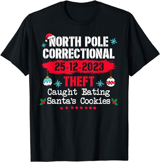 15 North Pole Correctional Shirt Designs Bundle For Commercial Use Part 1, North Pole Correctional T-shirt, North Pole Correctional png file