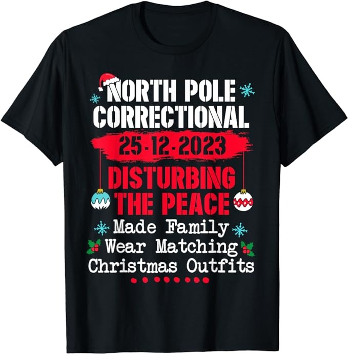 15 North Pole Correctional Shirt Designs Bundle For Commercial Use Part 1, North Pole Correctional T-shirt, North Pole Correctional png file