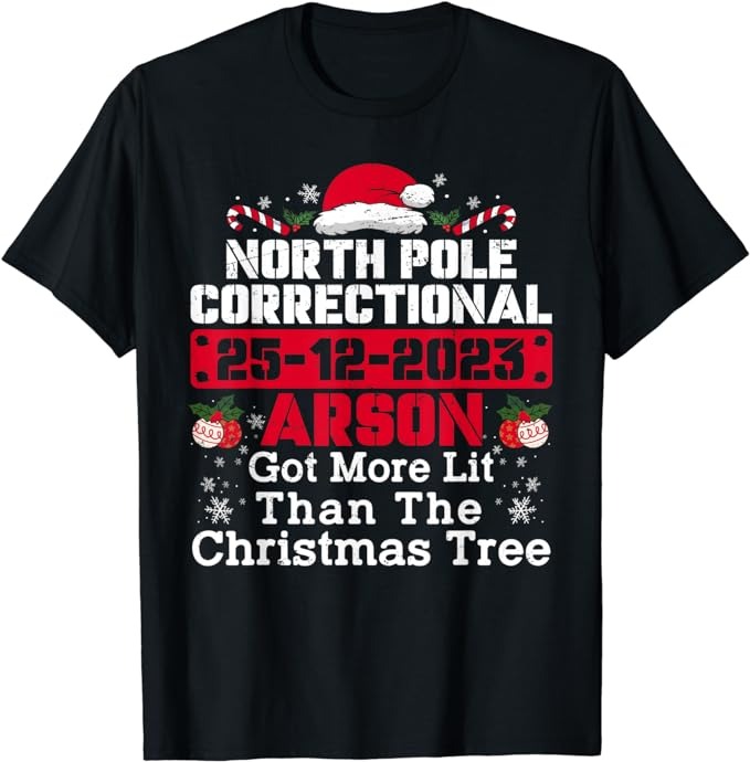 15 North Pole Correctional Shirt Designs Bundle For Commercial Use Part 3, North Pole Correctional T-shirt, North Pole Correctional png file