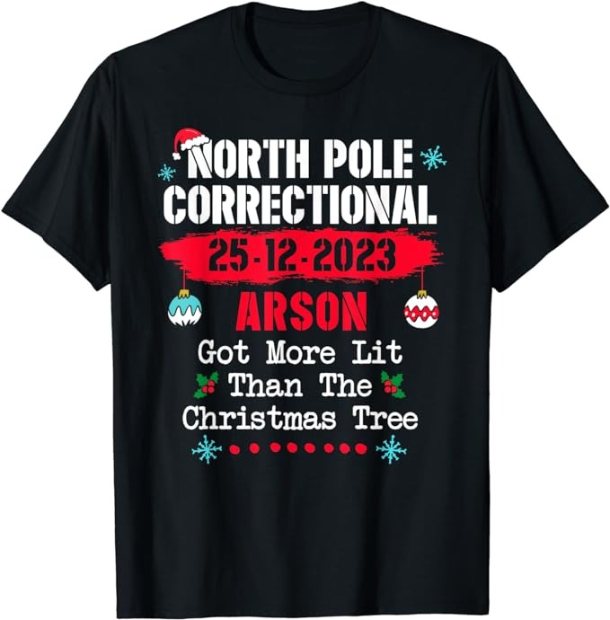 15 North Pole Correctional Shirt Designs Bundle For Commercial Use Part 1, North Pole Correctional T-shirt, North Pole Correctional png file