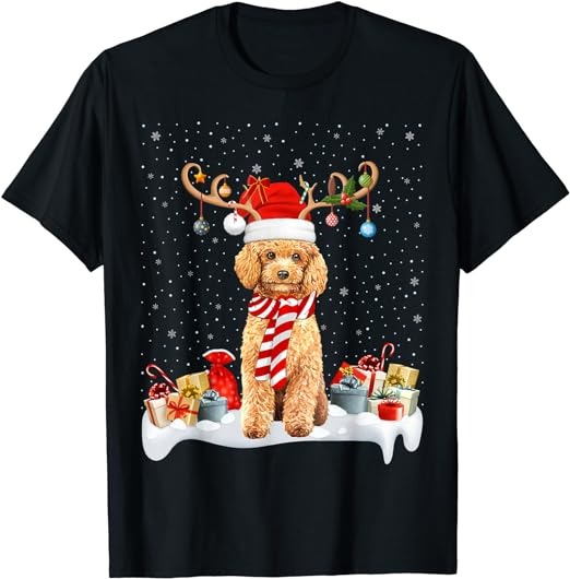 15 Reindeer Santa Hat Christmas Shirt Designs Bundle For Commercial Use Part 3, Reindeer Santa Hat Christmas T-shirt, Reindeer Santa Hat Chr