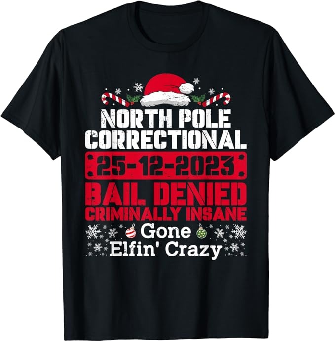 15 North Pole Correctional Shirt Designs Bundle For Commercial Use Part 3, North Pole Correctional T-shirt, North Pole Correctional png file