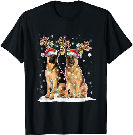 15 Reindeer Santa Hat Christmas Shirt Designs Bundle For Commercial Use Part 4, Reindeer Santa Hat Christmas T-shirt, Reindeer Santa Hat Chr