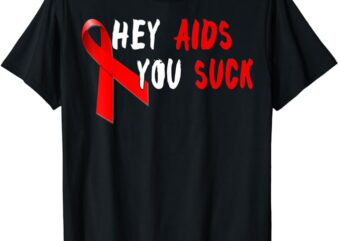 AIDS Sucks T-shirt Red Ribbon AIDS Awareness Month