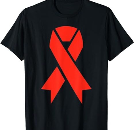 Aids awareness ribbon shirt hiv aids tshirt – world aids day t-shirt