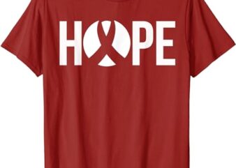 Aids Awareness Shirt Hope HIV AIDS Awareness Red Ribbon T-Shirt