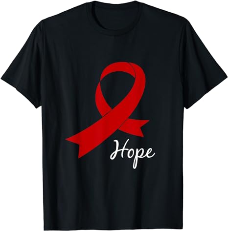 Aids Hope Shirt World Aids Day Tshirt Awareness Hiv Gift Tee T-Shirt
