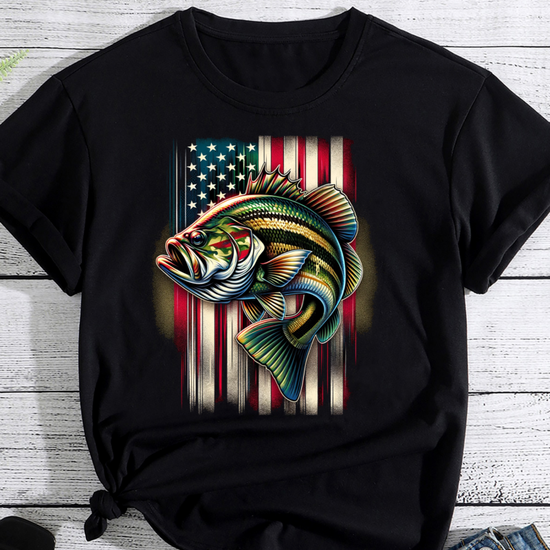 American Flag Fish, Funny Fishing Shirt, Fishing Lover Shirt, Fishing Gift Shirt, Gift For Fisherman PNG File