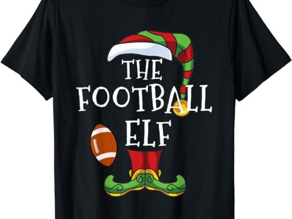 American football elf family matching christmas funny t-shirt