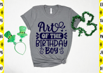 Art Of The Birthday Boy t shirt vector