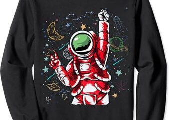 Astronaut Santa Christmas Space Funny Santa Claus Sweatshirt