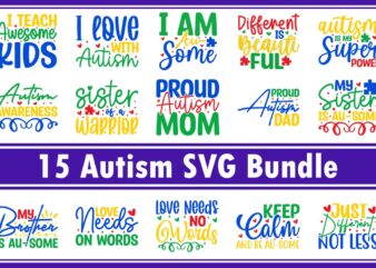 Autism SVG Bundle