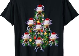 Axolotl Christmas Tree Edition Gift for Axolotl Lovers T-Shirt