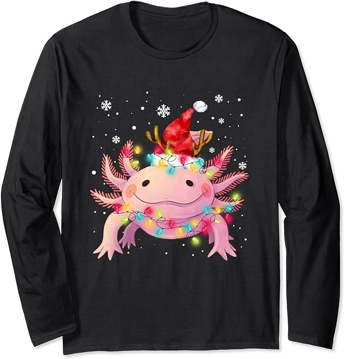 15 Christmas Axolotl Shirt Designs Bundle For Commercial Use Part 1, Christmas Axolotl T-shirt, Christmas Axolotl png file, Christmas Axolot