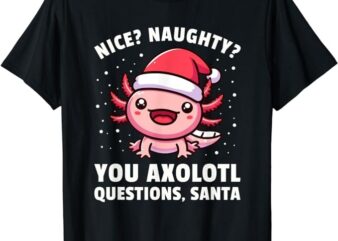 Axolotl Men Women Kids Axolotl Questions Christmas Boys T-Shirt