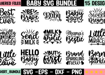 Baby SVG Bundle t shirt template