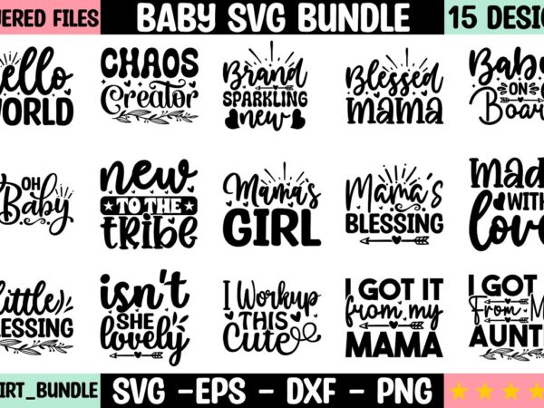 Baby svg bundle t shirt template