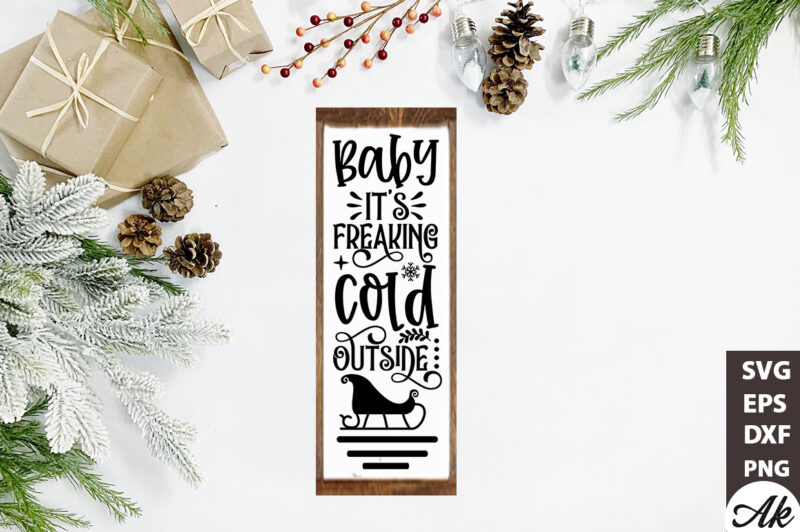 Christmas Porch Sign SVG Bundle